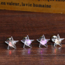 Load image into Gallery viewer, Modern push-back Lighting Earrings Fashion Dance Party Accessories Unique Designed Light Up LED Bling Ear Studs Earring