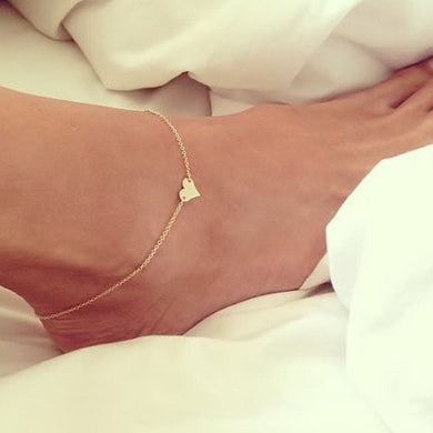Girl Fashion Anklets Simple Heart Ankle Bracelet Beach Foot