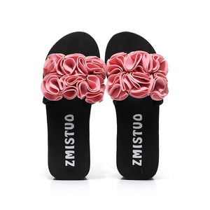 Women's Outdoor Comfort Platform Wedges with Flower On Strap