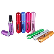 Load image into Gallery viewer, OSHIONER 5ml 8ml Refillable Mini Perfume Spray Bottle Aluminum Spray Atomizer Portable Travel Cosmetic Container Perfume Bottle