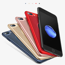 Load image into Gallery viewer, Ultra Slim Phone Case For iPhone 6 6s 7 8 Plus Hollow Heat Dissipation Cases Hard PC For iPhone 5 5S SE Back Cover Coque X S MAX