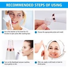 Load image into Gallery viewer, Blackhead Remover Skin Care Pore Vacuum Acne Pimple Removal Vacuum Suction Tool Facial Diamond Dermabrasion Machine Face Clean
