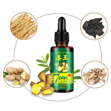 Load image into Gallery viewer, 7 Days Ginger Essence Hairdressing Hairs Mask Hair Essential Oil Hair Care Oil Essential Oil Dry and Damaged Hairs Nutrition