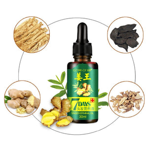 7 Days Ginger Essence Hairdressing Hairs Mask Hair Essential Oil Hair Care Oil Essential Oil Dry and Damaged Hairs Nutrition