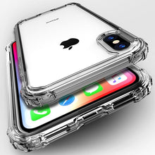 Load image into Gallery viewer, Fashion Shockproof Bumper Transparent Silicone Phone Case For iPhone X XS XR XS Max 8 7 6 6S Plus Clear protection Back Cover