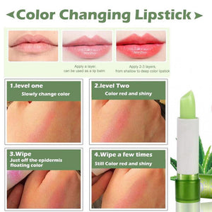 PNF Moisture Lip Balm Aloe Vera Natural Lipbalm Temperature Changed Color Lipstick Long Lasting Nourish Protect Lips Care Makeup