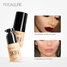 Load image into Gallery viewer, FOCALLURE Base Face Liquid Foundation Cream Full Coverage Concealer Oil-control Easy to Wear Soft Face Makeup Foundation