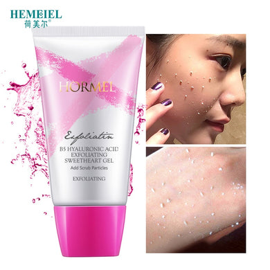 HEMEIEL Deep Clean Hyaluronic Acid Exfoliating Peeling Gel Smoothen Facial Scrub Gel Polish Acne Blackhead Remove Face Cleanser