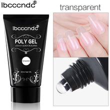 Load image into Gallery viewer, 30g Polygel Nail Acrylic Poly Gel Pink White Clear Crystal UV LED Builder Gel Tips Enhancement Slip Solution Quick Extension Gel