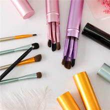 Load image into Gallery viewer, BBL 5pcs Travel Portable Mini Eye Makeup Brushes Set Smudge Eyeshadow Eyeliner Eyebrow Brush Lip Make Up Brush kit Professional