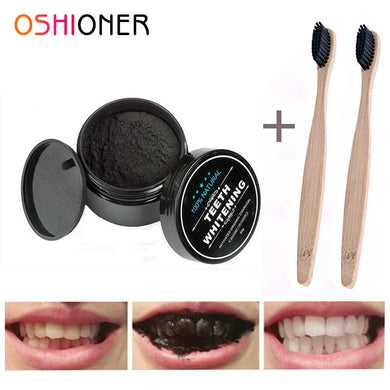 OSHIONER 30g Teeth Whitening Oral Care Charcoal Powder Natural Activated Charcoal Teeth Whitener Powder Oral Hygiene