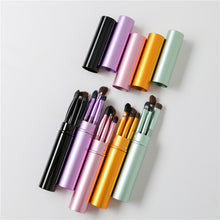 Load image into Gallery viewer, BBL 5pcs Travel Portable Mini Eye Makeup Brushes Set Smudge Eyeshadow Eyeliner Eyebrow Brush Lip Make Up Brush kit Professional