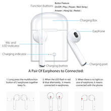 Load image into Gallery viewer, i7s Tws Bluetooth Earphones Mini Wireless Earbuds Sport Handsfree Earphone Cordless Headset with Charging Box for xiaomi Phone