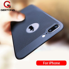Load image into Gallery viewer, Ultra Slim Phone Case For iPhone 6 6s 7 8 Plus Hollow Heat Dissipation Cases Hard PC For iPhone 5 5S SE Back Cover Coque X S MAX