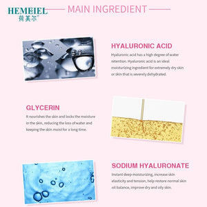 HEMEIEL Deep Clean Hyaluronic Acid Exfoliating Peeling Gel Smoothen Facial Scrub Gel Polish Acne Blackhead Remove Face Cleanser