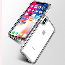 Load image into Gallery viewer, Fashion Shockproof Bumper Transparent Silicone Phone Case For iPhone X XS XR XS Max 8 7 6 6S Plus Clear protection Back Cover