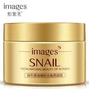 images Snail Rejuvenation Cream Whitening Hydrating Cream Grind Arenaceous Acne Blackhead Remove Exfoliating Clean Gel Face Care