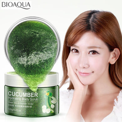 BIOAQUA 120g Cucumber Body Scrub Exfoliating Gel Whitening Scrub Cream Dead Skin Remover exfoliator Scrub Body Care