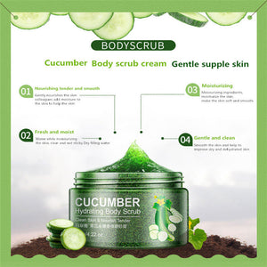 BIOAQUA 120g Cucumber Body Scrub Exfoliating Gel Whitening Scrub Cream Dead Skin Remover exfoliator Scrub Body Care