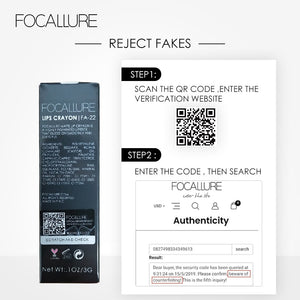 FOCALLURE Matte Lipgloss Sexy Liquid Lip Gloss Matte Long Lasting Waterproof Cosmetic Beauty Keep 24 Hours Makeup lipgloss