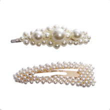 Load image into Gallery viewer, Ins Fashion 1Set Women Girls Elegant Pearls Hair Clips Sweet Headwear Hair Ornament Hairpins Barrettes Headband Hair Accessories