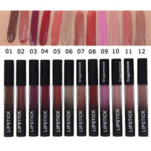 Load image into Gallery viewer, Professional Makeup Velvet Nude Lip gloss Waterproof Liquid Matte Lipstick Long lasting Black Lipstick Set Korean Cosmetics