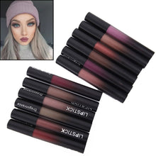 Load image into Gallery viewer, Professional Makeup Velvet Nude Lip gloss Waterproof Liquid Matte Lipstick Long lasting Black Lipstick Set Korean Cosmetics
