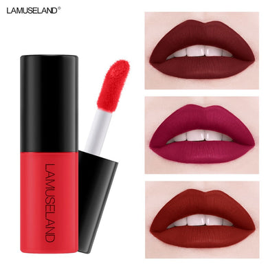 1PC Waterproof Long-Lasting Matte Liquid Lipstick Easy To Carry 12 Colors Nude Lip Gloss 3.5g Velvet Red Lip Tint Makeup