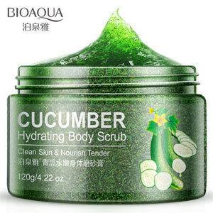 BIOAQUA 120g Cucumber Body Scrub Exfoliating Gel Whitening Scrub Cream Dead Skin Remover exfoliator Scrub Body Care