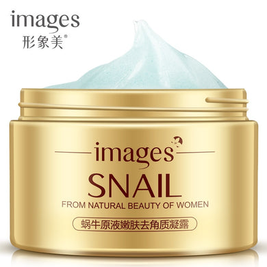 images Snail Rejuvenation Cream Whitening Hydrating Cream Grind Arenaceous Acne Blackhead Remove Exfoliating Clean Gel Face Care