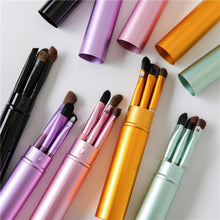 Load image into Gallery viewer, BBL 5pcs Travel Portable Mini Eye Makeup Brushes Set Smudge Eyeshadow Eyeliner Eyebrow Brush Lip Make Up Brush kit Professional