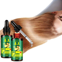 Load image into Gallery viewer, 7 Days Ginger Essence Hairdressing Hairs Mask Hair Essential Oil Hair Care Oil Essential Oil Dry and Damaged Hairs Nutrition