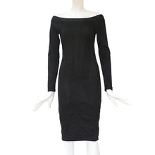 Load image into Gallery viewer, Women Long Sleeve sexy Bodycon off shoulder above Knee Dress