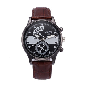 Men Luxury Stainless Steel Week Days Display Clock Wrist Watch