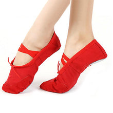 Load image into Gallery viewer, Adults Canvas Ankle-Wrap Elastic band Slippers