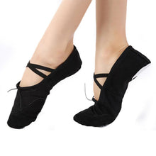 Load image into Gallery viewer, Adults Canvas Ankle-Wrap Elastic band Slippers