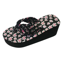 Load image into Gallery viewer, Women Cross-Strap Casual Rubber Flip Flop Wedges