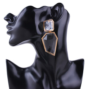 Women Silver Earrings Fashion Drop Earrings Match with suitable apparel Marble Stone jewelry