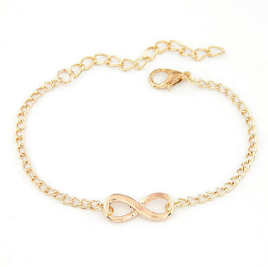 Unisex 8 Shape Jewelry Bracelet Easy-hook Link Chain Bracelet Fashion