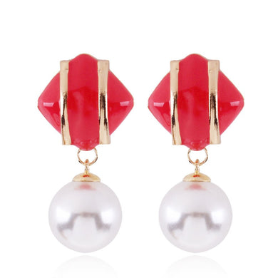 Gold plated Earrings Candy-colored Fresh Refined Beautiful Accessories Jewelry for Women's Gift