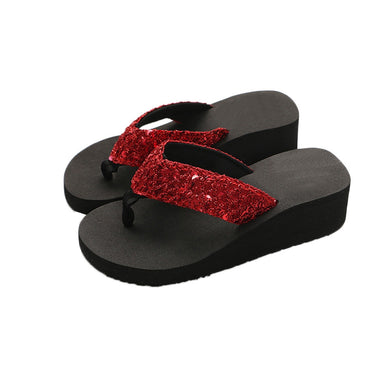 Women's Sequins Anti-Slip Slipper Used for Outdoor Flip-flops