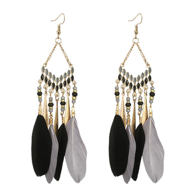 Women Aluminium Alloy Type Leaf Earrings