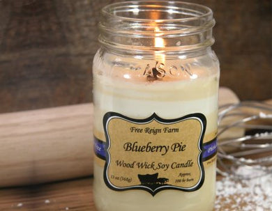 Blueberry Pie - Wood Wick Candles