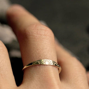 Women Round Cocktail Ring Fashion Sun Ring Women Jewelry