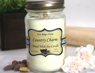 Country Charm - Wood Wick Candles