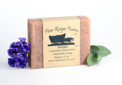 Delight - Lavender & Spearmint Goat Milk Soap - 4 Pack