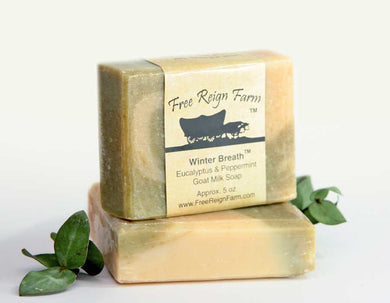 Winter Breath - Eucalyptus & Peppermint Goat Milk Soap - 4 Pack