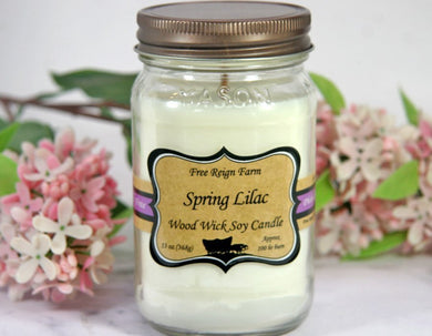 Spring Lilac - Wood Wick Candles