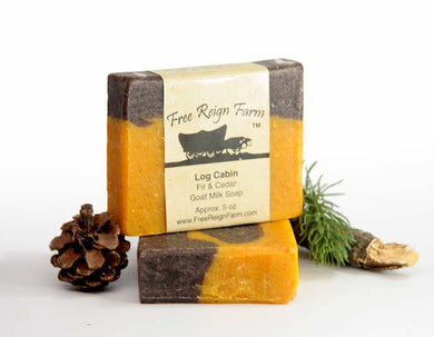 Log Cabin - Fir & Cedar Goat Milk Soap - 4 Pack