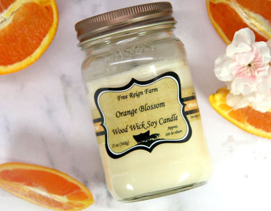 Orange Blossom - Wood Wick Candles